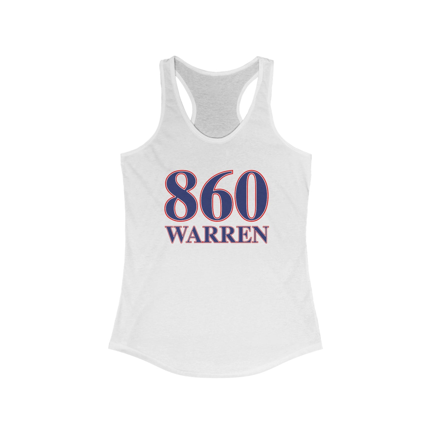 860 Warren Red White & Blue Women's Ideal Racerback Tank Top