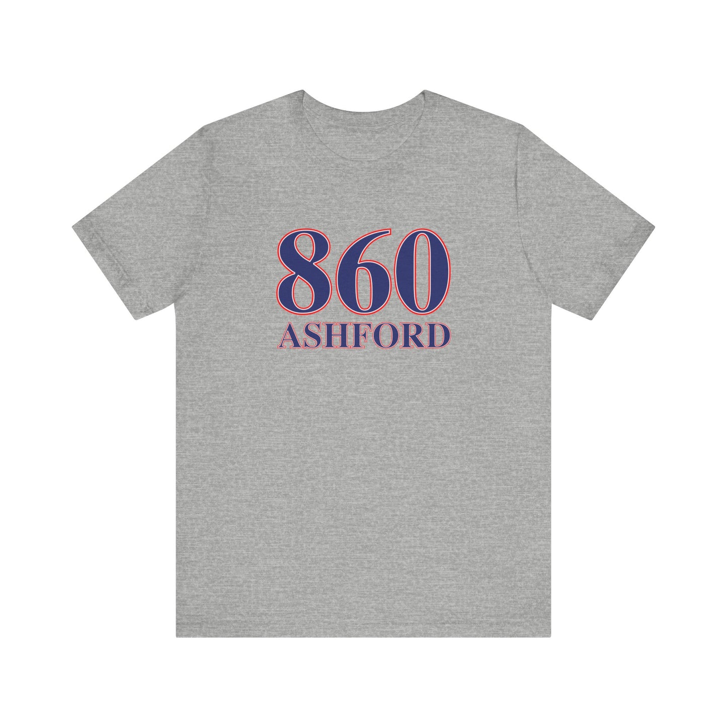 860 Ashford Red White & Blue Unisex Jersey Short Sleeve T-Shirts