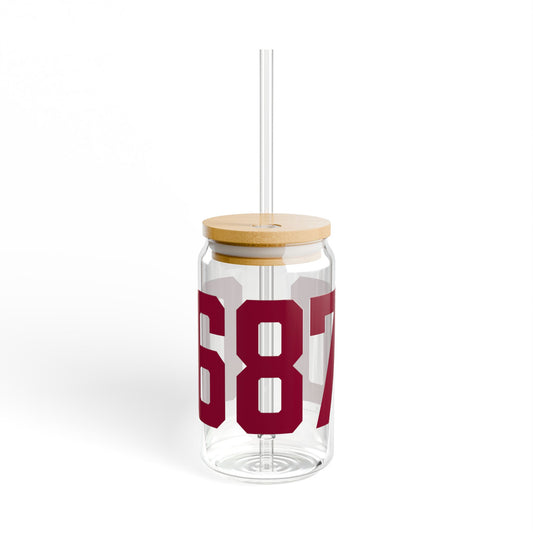 06870 - Greenwich Connecticut Zip Code Sipper Glass, 16oz