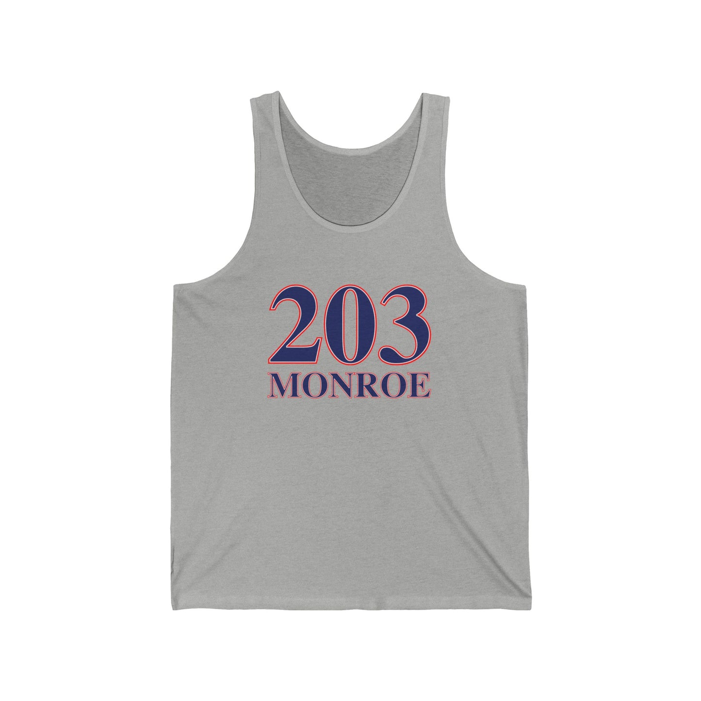 203 Monroe Red White & Blue Unisex Jersey Tank Top