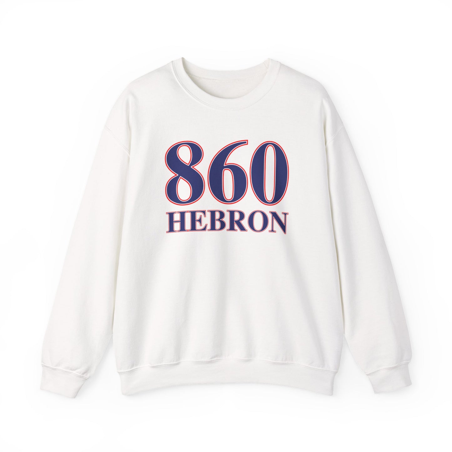 860 Hebron Red White & Blue Unisex Heavy Blend™ Crewneck Sweatshirt