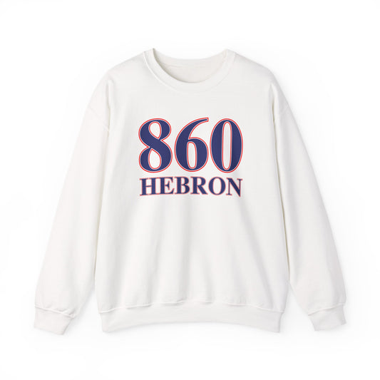 860 Hebron Red White & Blue Unisex Heavy Blend™ Crewneck Sweatshirt