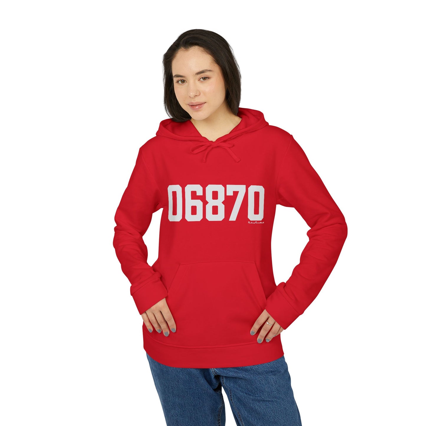 06870 - Greenwich CT Zip Code adidas Unisex Fleece Hoodie