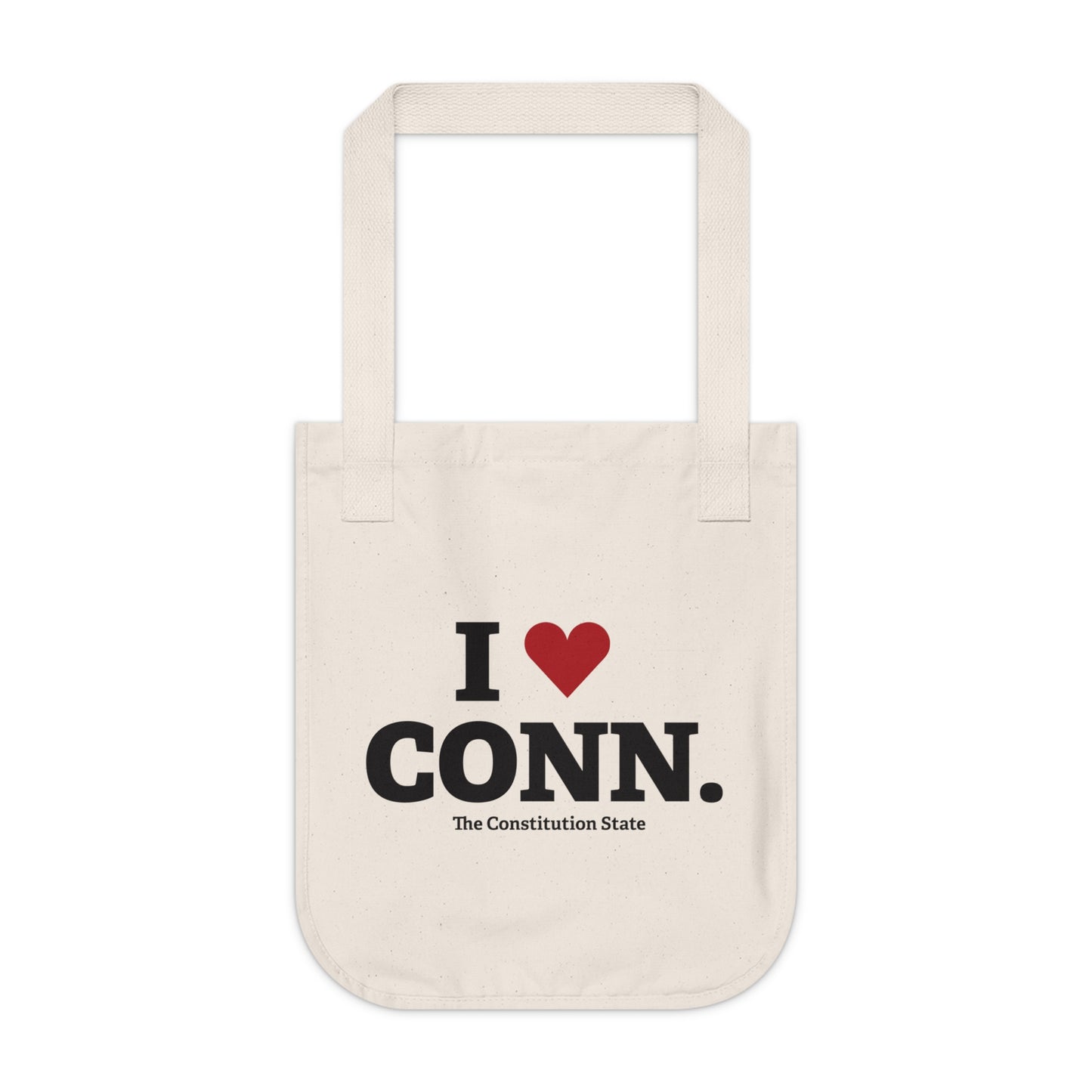 I Heart CONN. Organic Canvas Tote Bag
