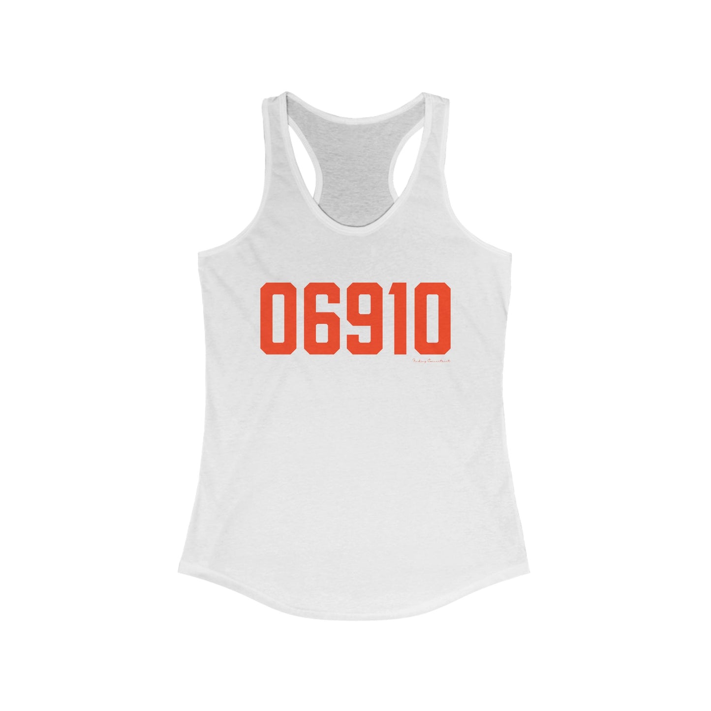 06910 Stamford Connecticut Zip Code Women's Ideal Racerback Tank Top