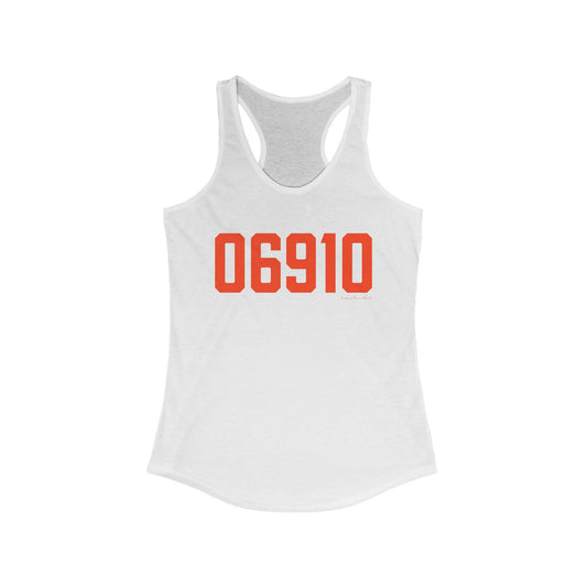 06910 Stamford Connecticut Zip Code Women's Ideal Racerback Tank Top