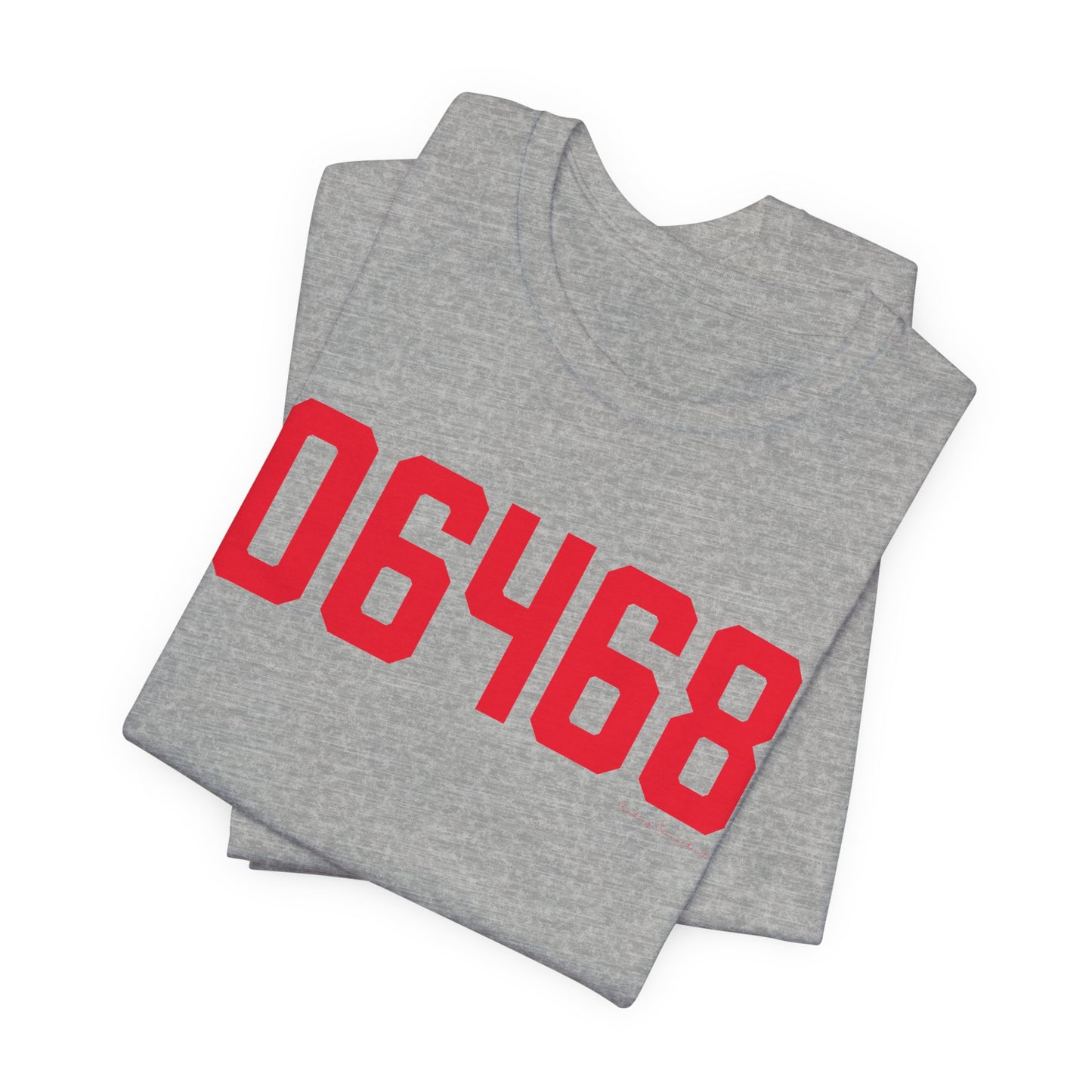 06468 Monroe Connecticut Zip Code Unisex Jersey Short Sleeve T-Shirt