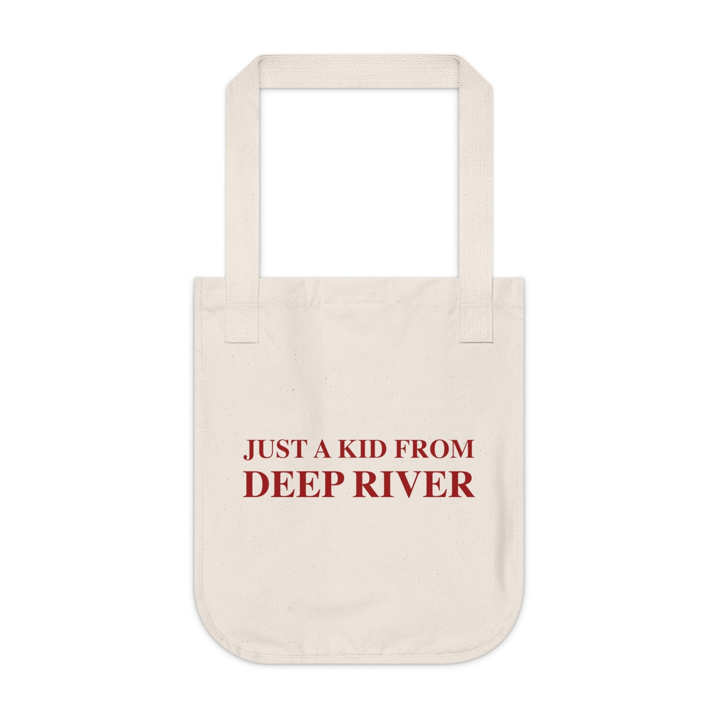 Just a kid from Deep River Organic Canvas Tote Bag