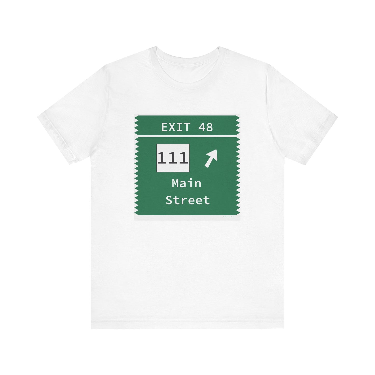 Vintage Merritt Parkway Exit 48 Sign Unisex Jersey Short Sleeve T-Shirt