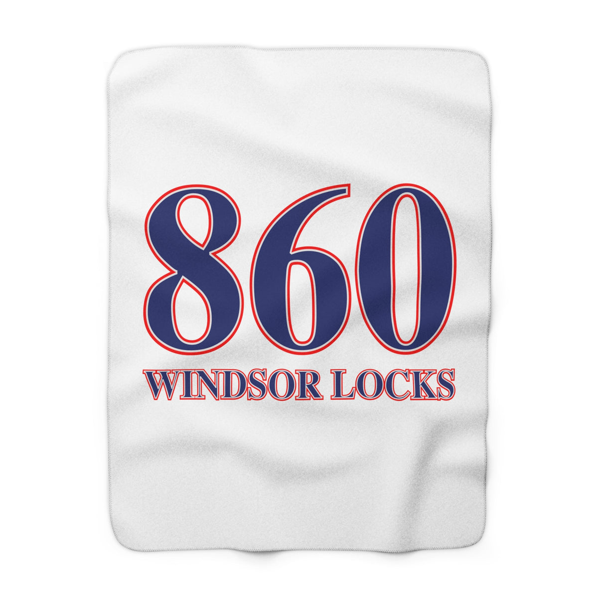 Windsor Locks Red, White & Blue Sherpa Fleece Blanket