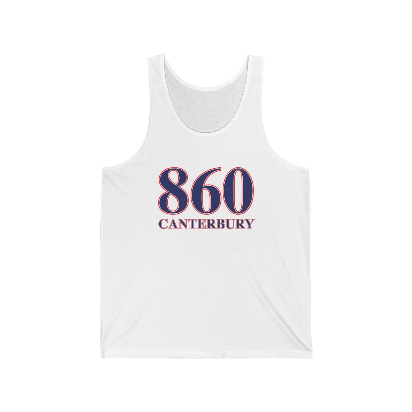 860 Canterbury Red White & Blue Unisex Jersey Tank Top
