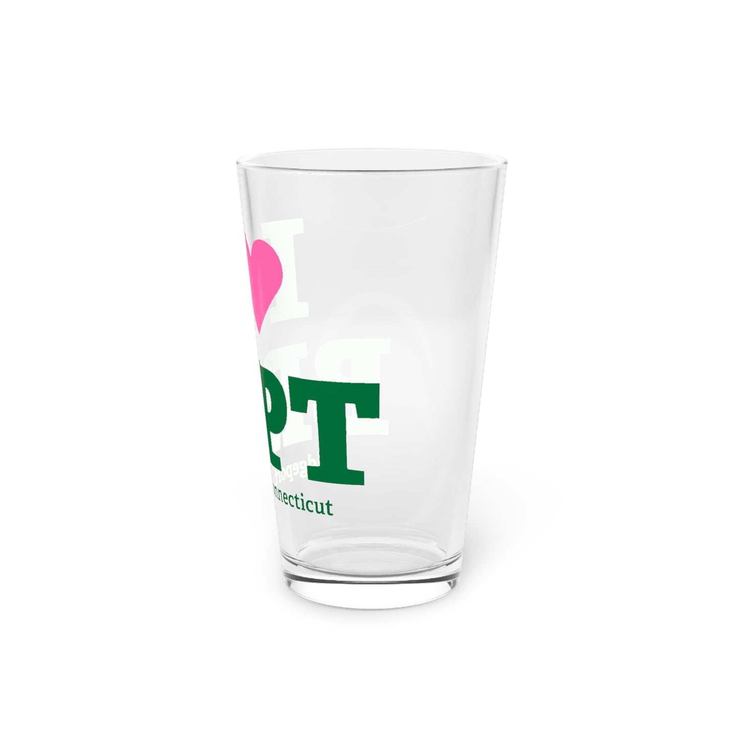I Heart BRPT Pint Glass, 16oz
