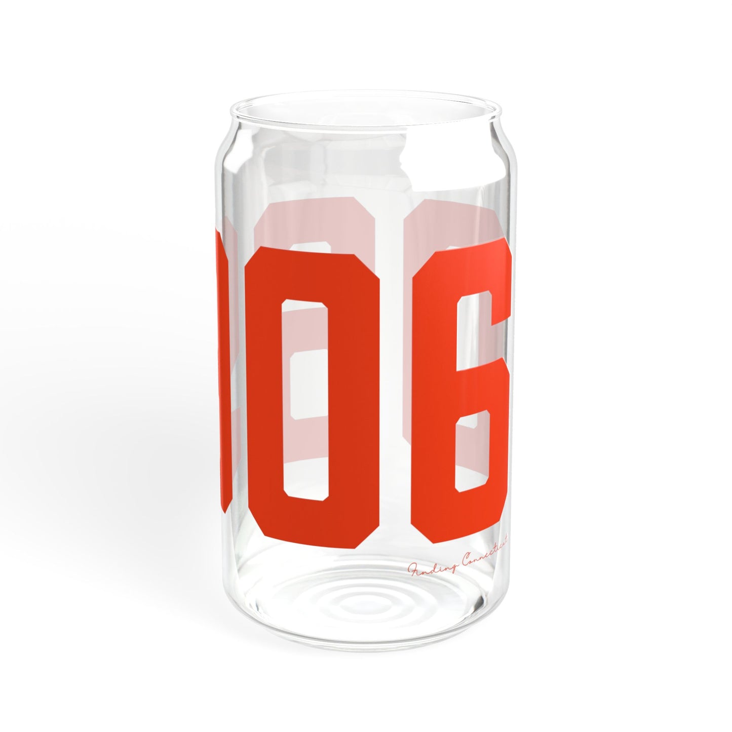 06906 Stamford Connecticut Zip Code Sipper Glass, 16oz