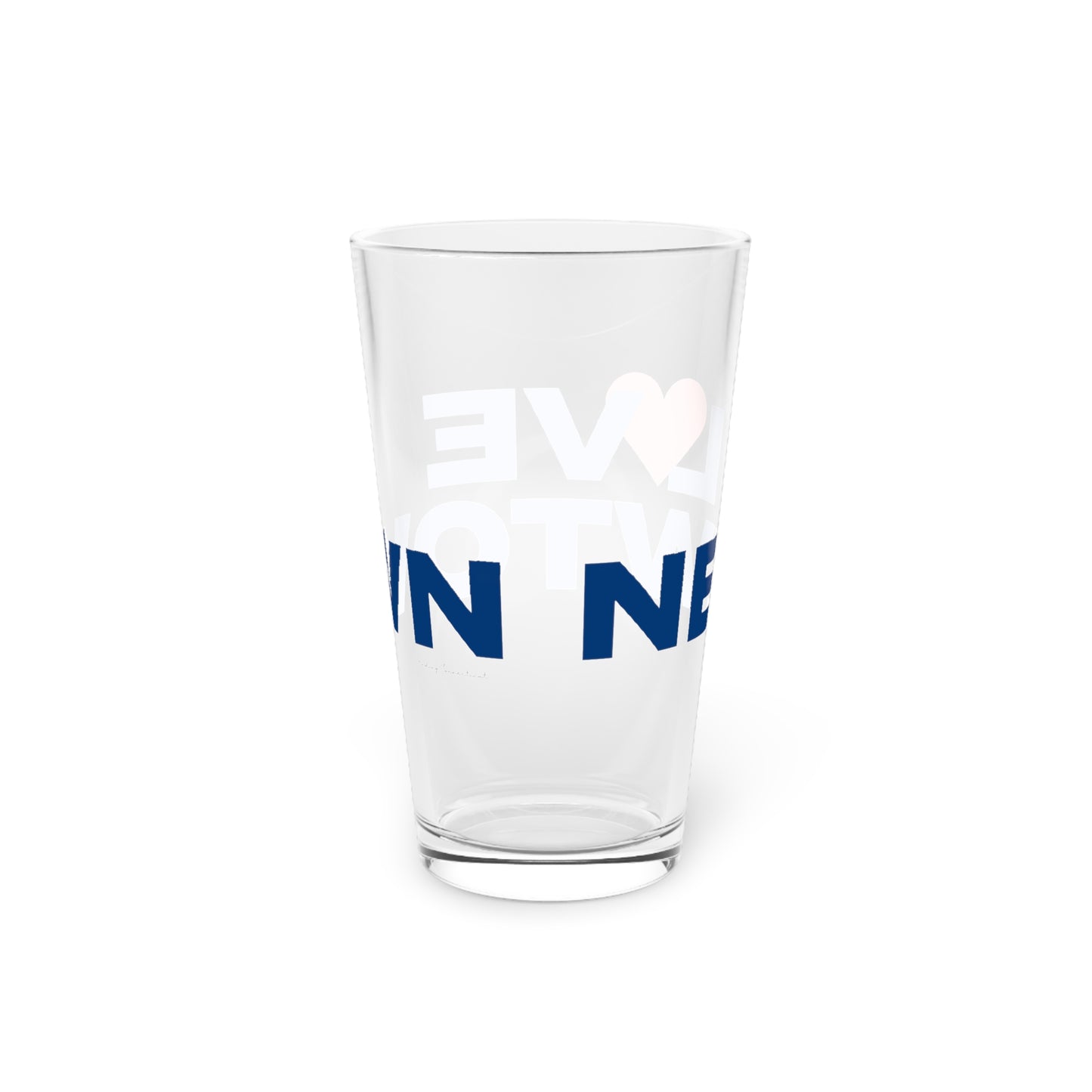Love Newtown Pint Glass, 16oz