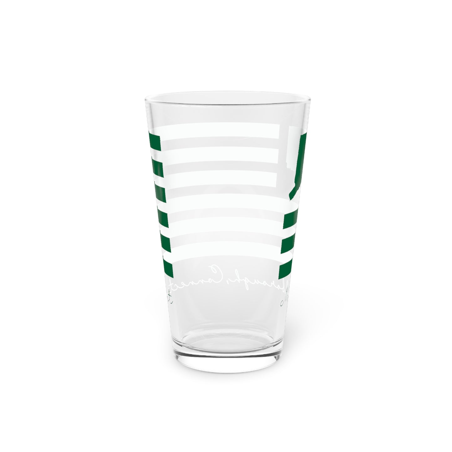 Marlborough Connecticut St. Patrick’s Day Flag Pint Glass, 16oz