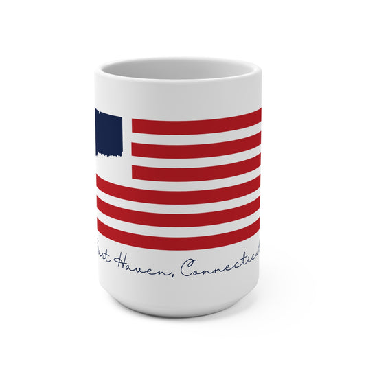 East Haven Connecticut Flag Mug 15oz