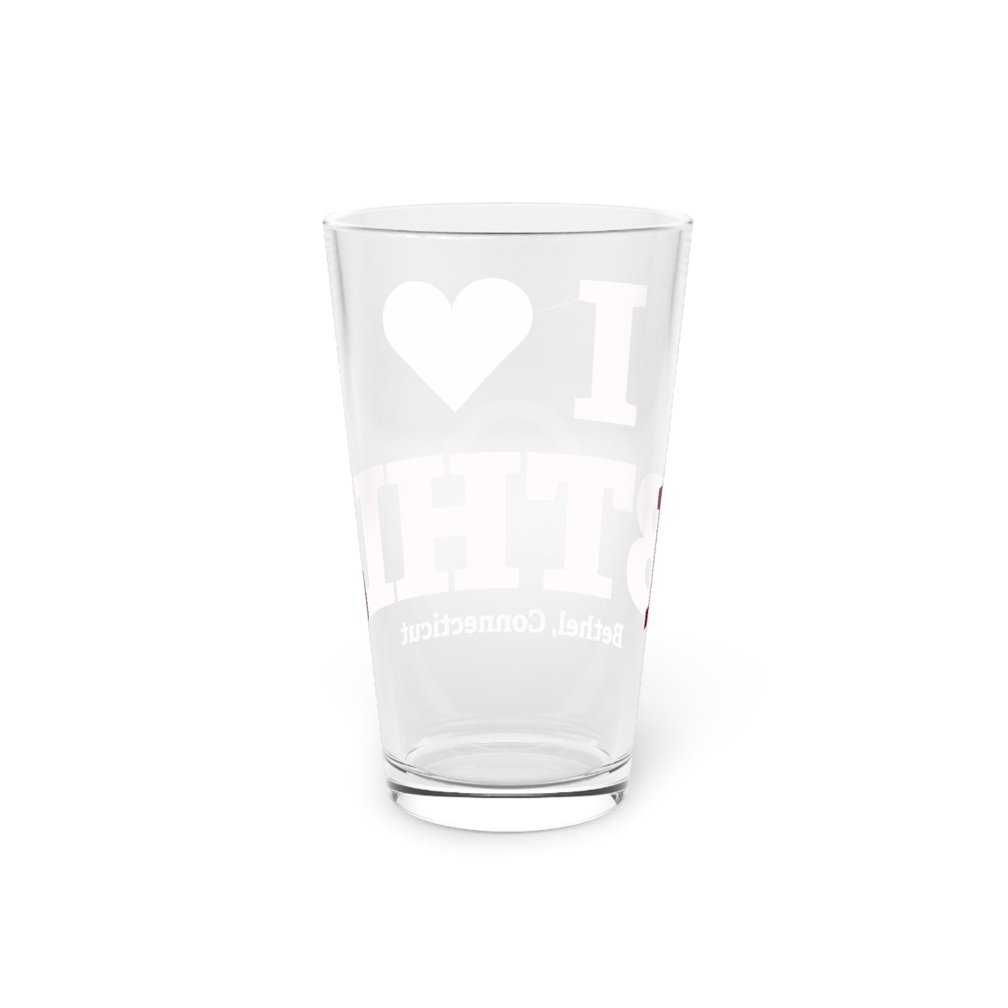 I Heart BTHL Pint Glass, 16oz