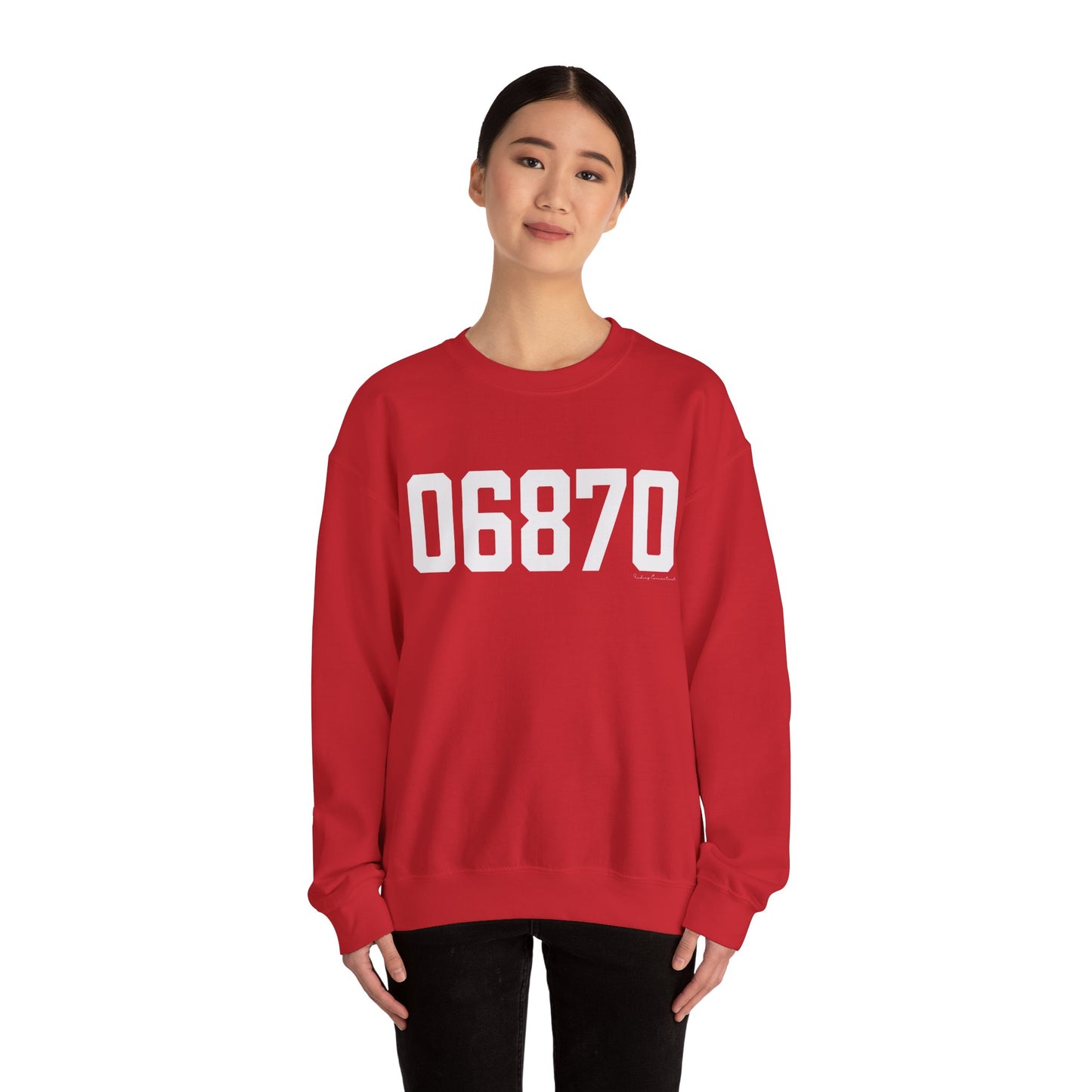 06870 - Greenwich CT Zip Code Unisex Heavy Blend™ Crewneck Sweatshirt