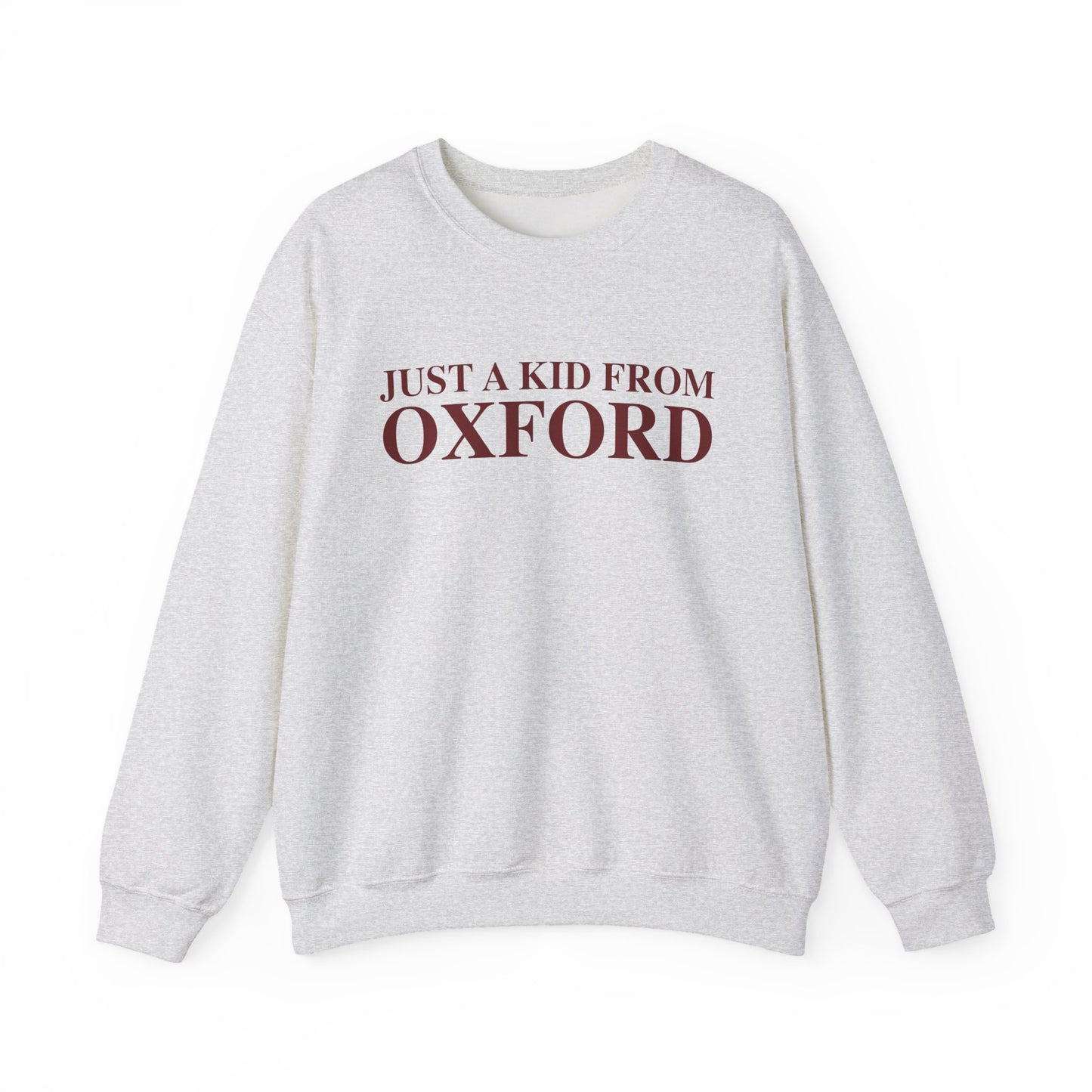 Just a kid from Oxford Unisex Heavy Blend™ Crewneck Sweatshirt