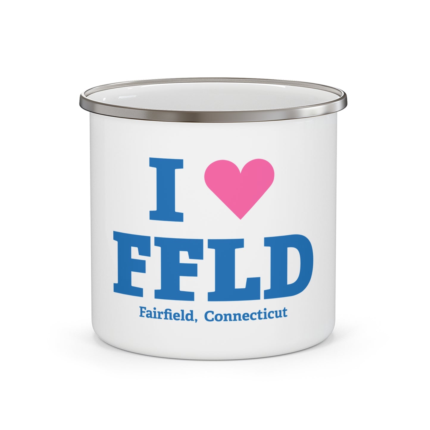 I Heart FFLD Enamel Camping Mug