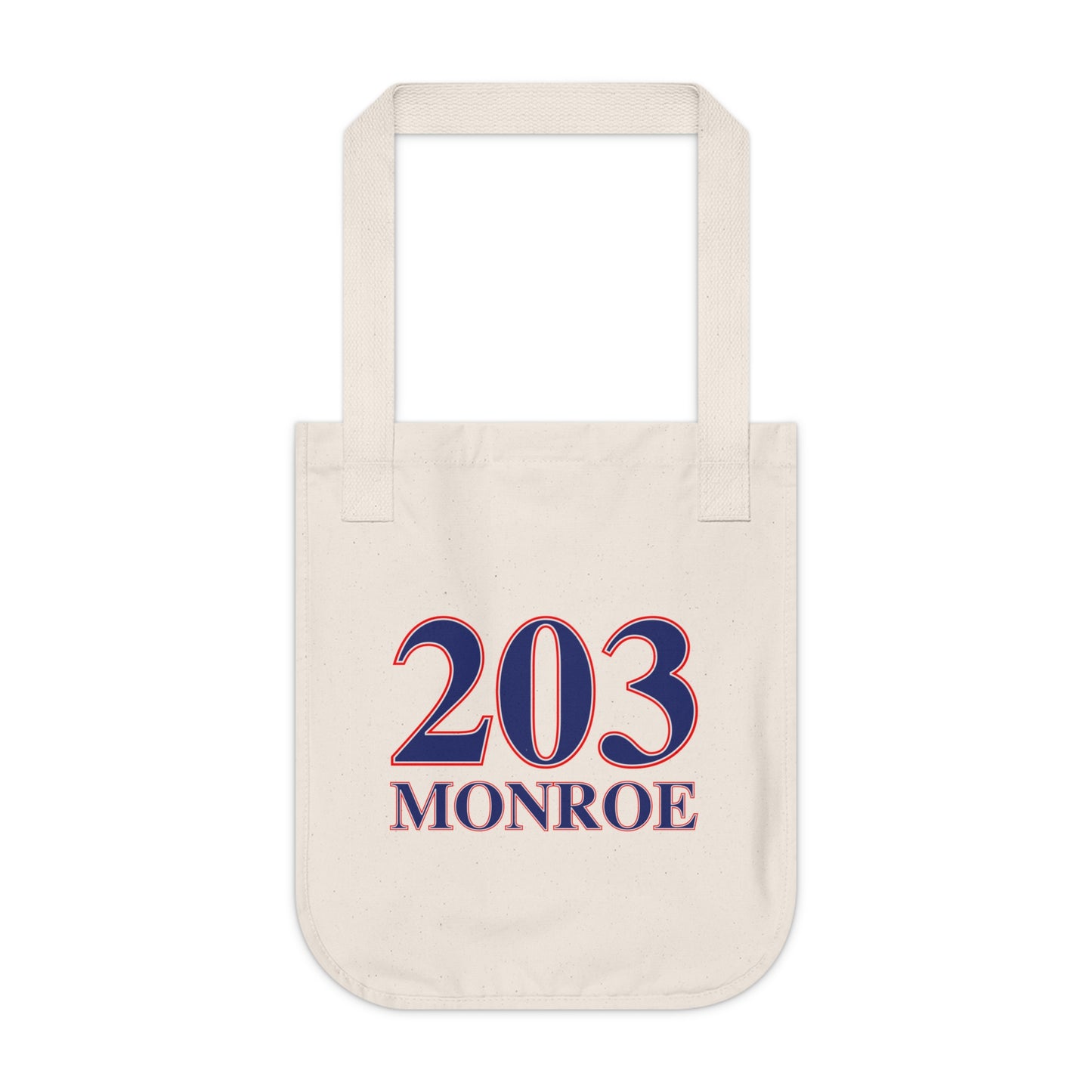 203 Monroe Red White & Blue Organic Canvas Tote Bag