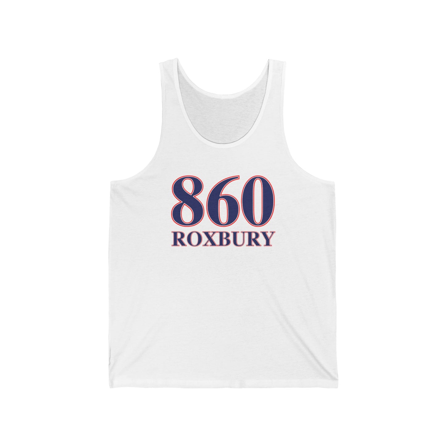 860 Roxbury Red White & Blue Unisex Jersey Tank Top