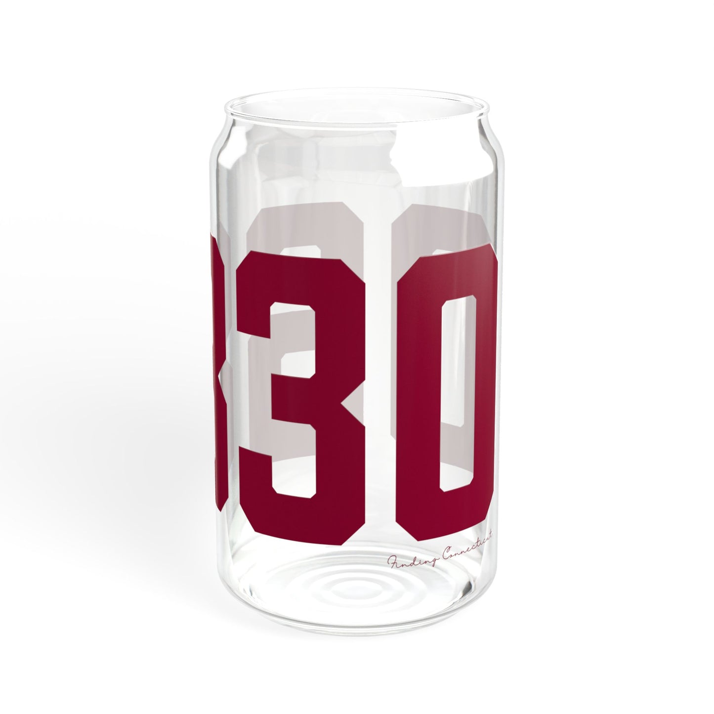 06830 - Greenwich Connecticut Zip Code  Sipper Glass, 16oz