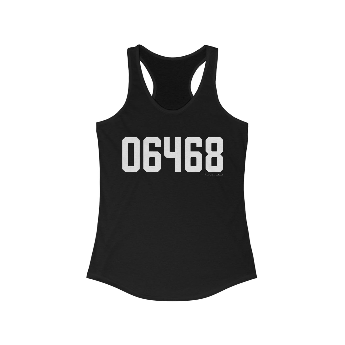 06468 Monroe Connecticut Zip Code Women's Ideal Racerback Tank Top