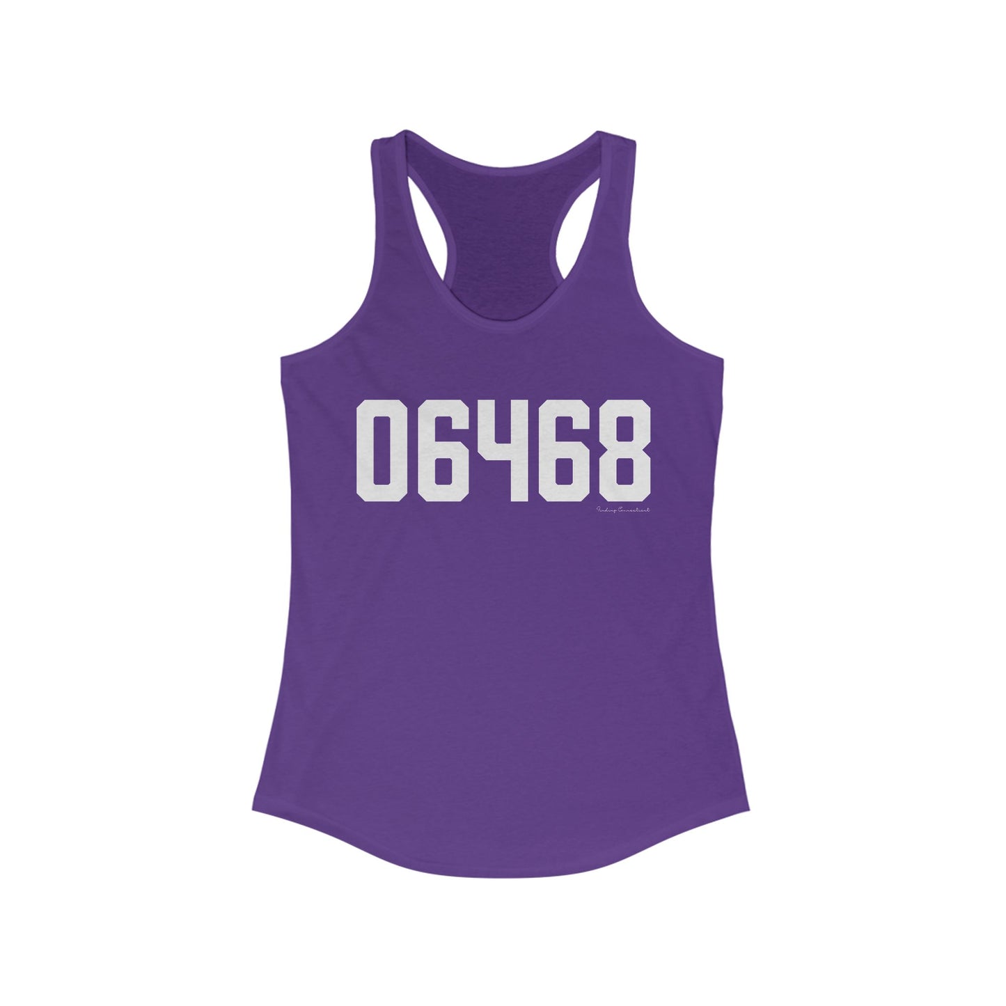 06468 Monroe Connecticut Zip Code Women's Ideal Racerback Tank Top