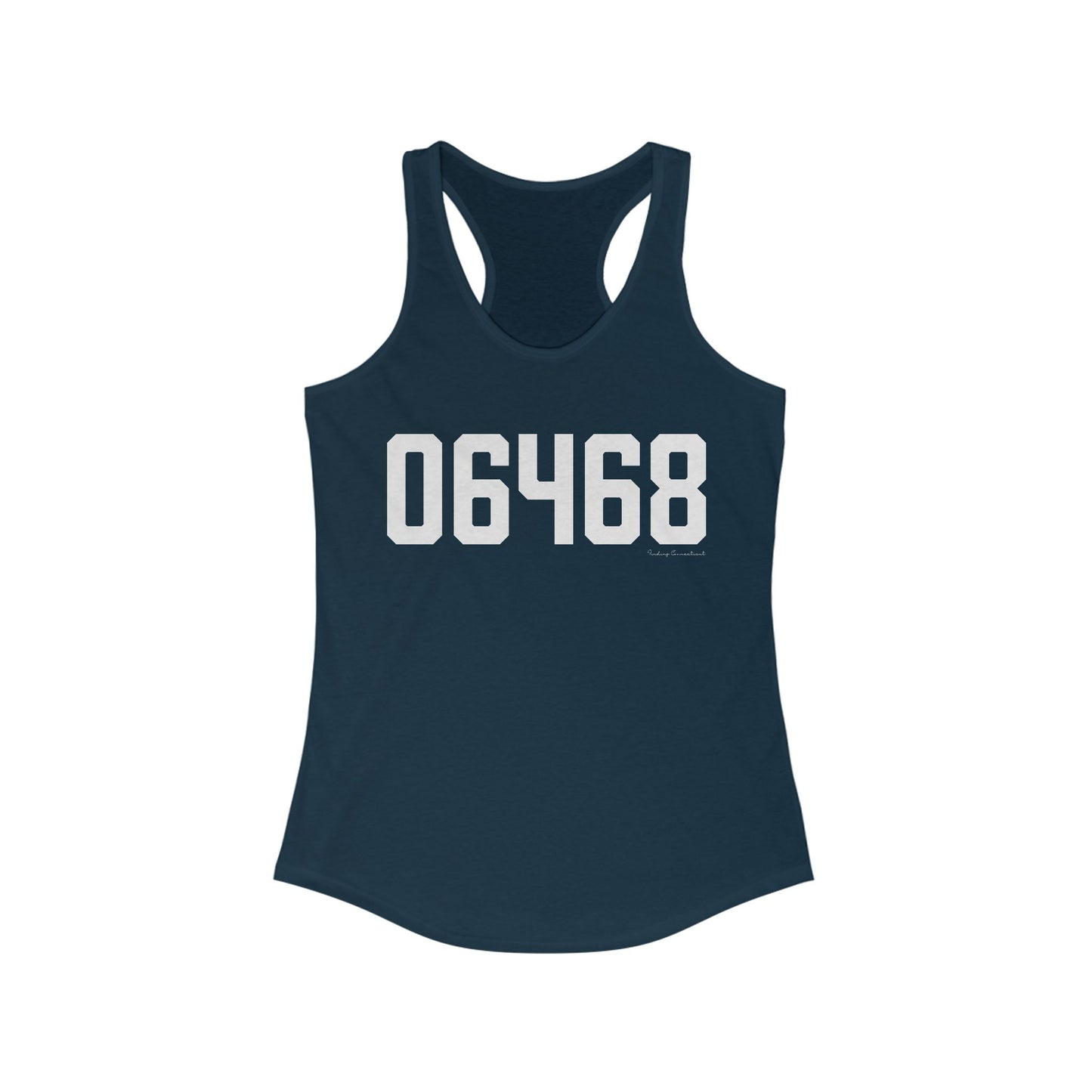 06468 Monroe Connecticut Zip Code Women's Ideal Racerback Tank Top