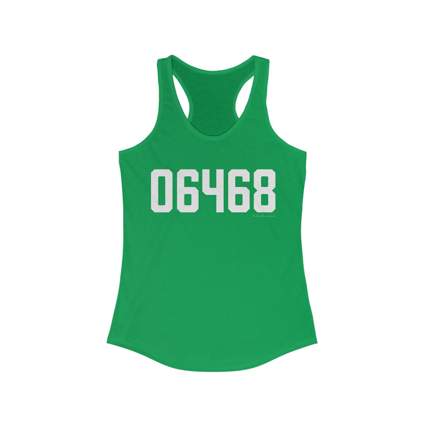 06468 Monroe Connecticut Zip Code Women's Ideal Racerback Tank Top