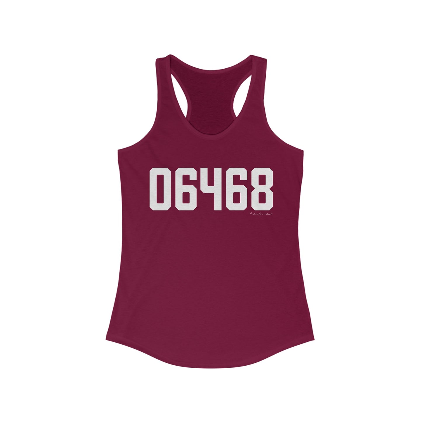 06468 Monroe Connecticut Zip Code Women's Ideal Racerback Tank Top