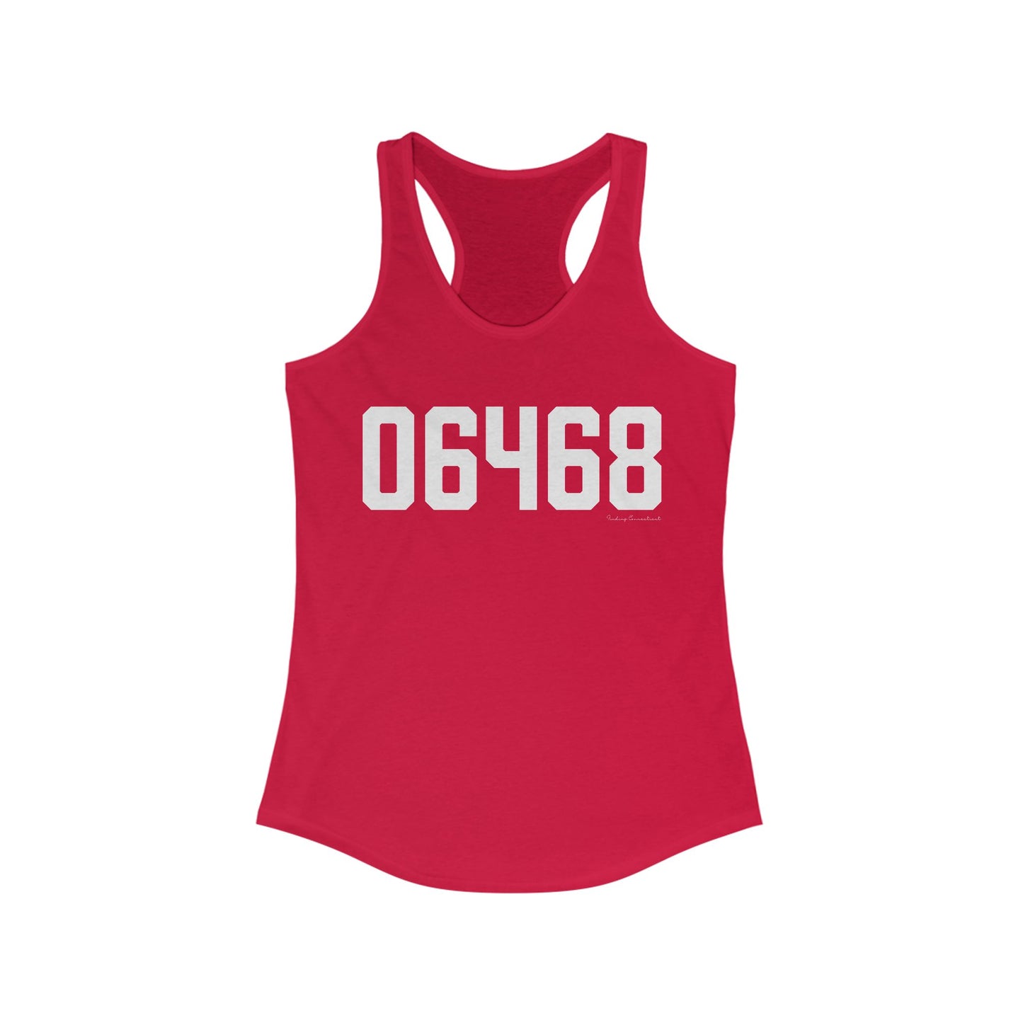 06468 Monroe Connecticut Zip Code Women's Ideal Racerback Tank Top