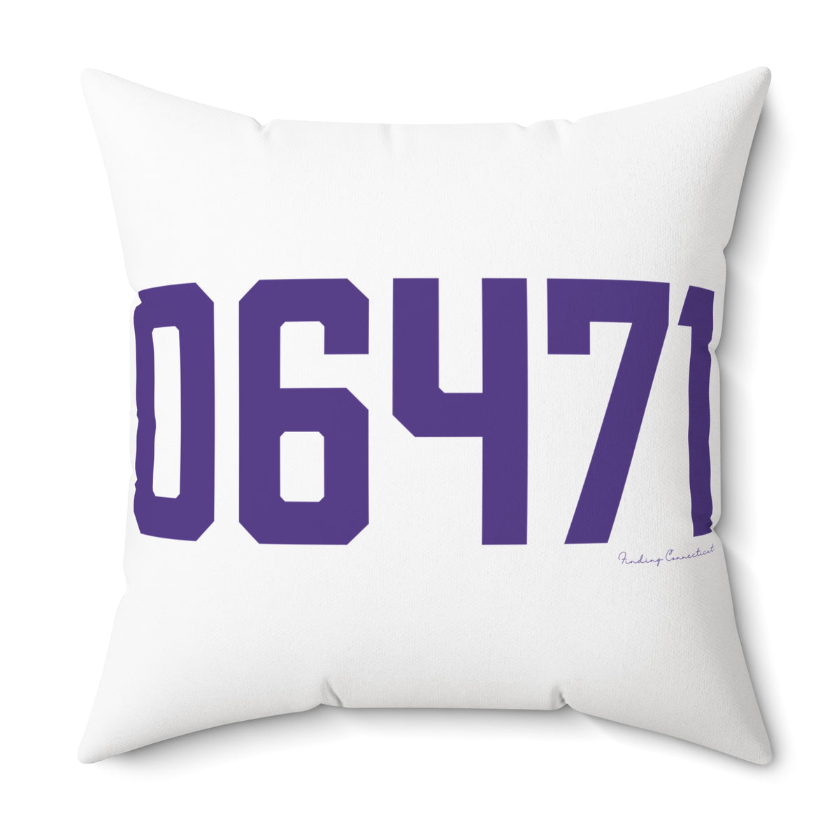 06471 North Branford Connecticut Zip Code Polyester Square Pillow