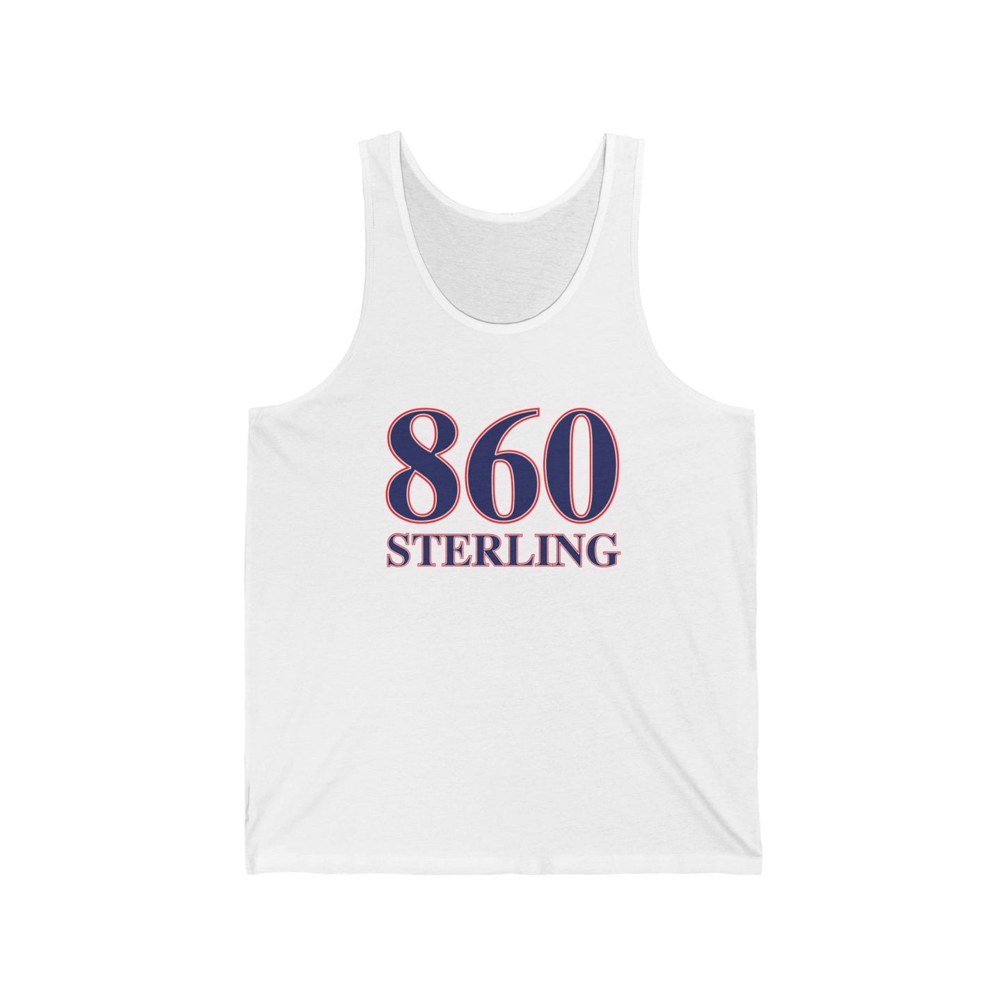 860 Sterling Red White & Blue Unisex Jersey Tank Top