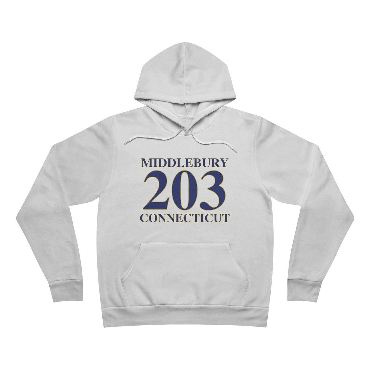 Middlebury 203 Connecticut Unisex Sponge Fleece Pullover Hoodie