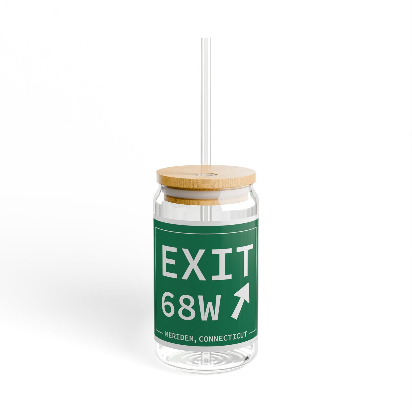 Vintage Exit 68W WCP Sign Sipper Glass, 16oz