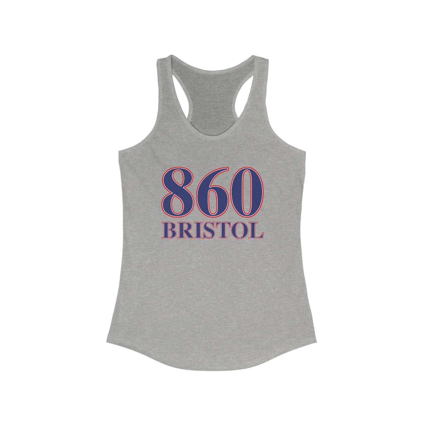 860 Bristol Red White & Blue Women's Ideal Racerback Tank Top