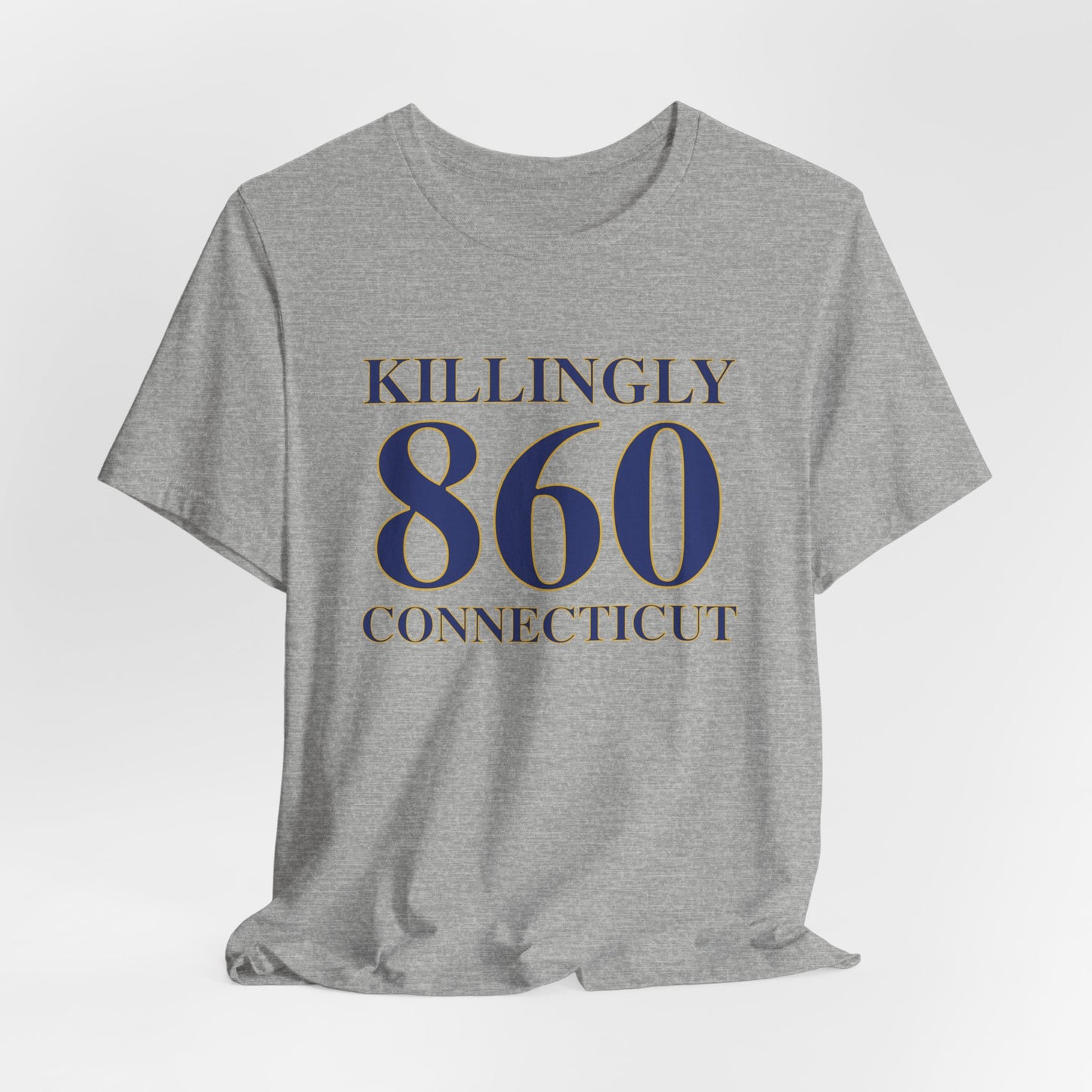 Killingly 860 Connecticut Unisex Jersey Short Sleeve T-Shirt