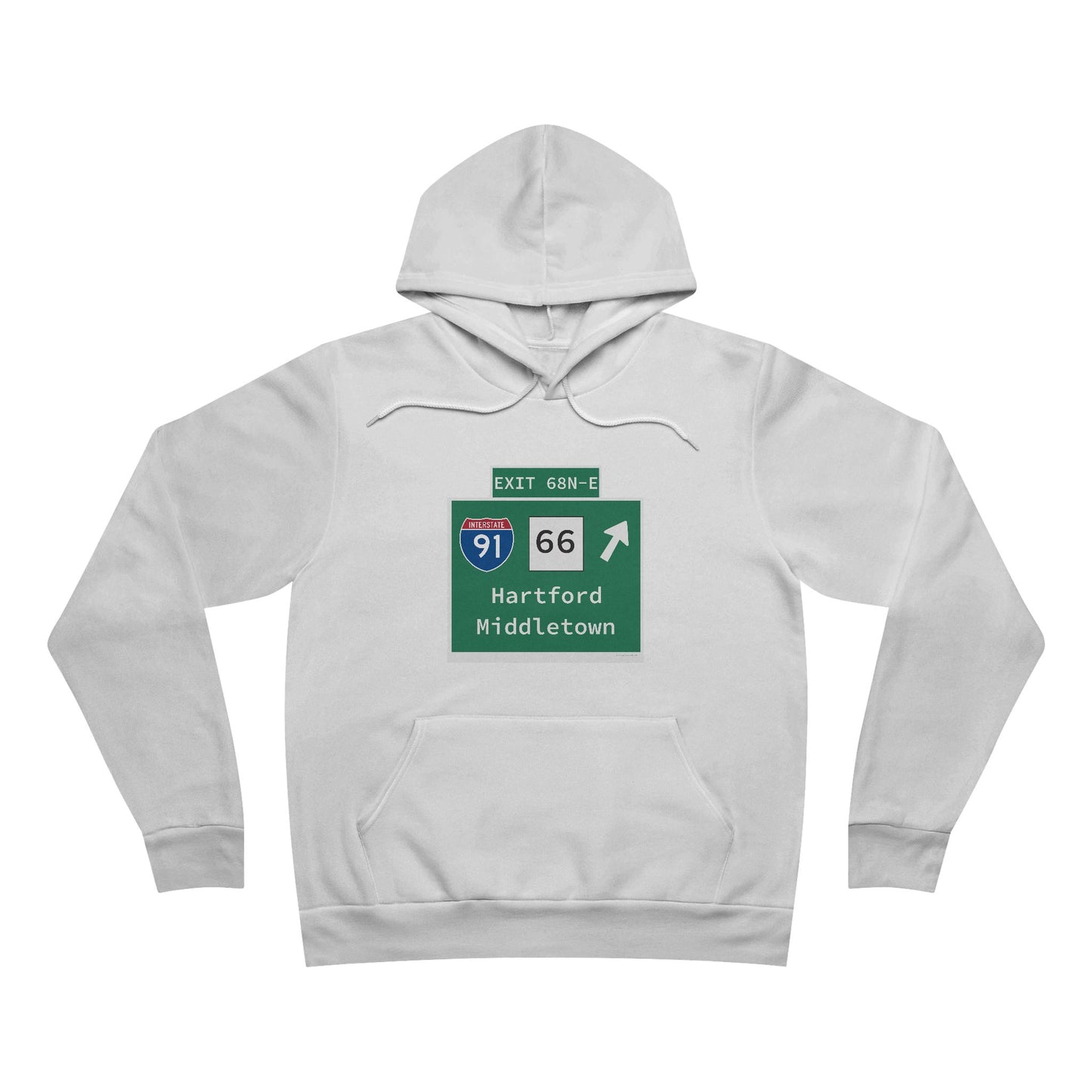 Vintage WCP Exit 68-NE Sign Unisex Sponge Fleece Pullover Hoodie