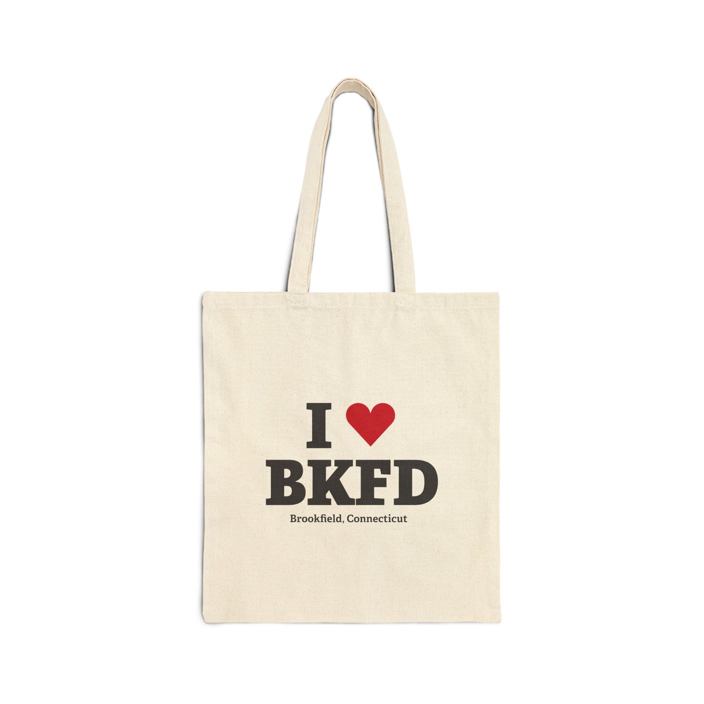 I Heart BKFD Cotton Canvas Tote Bag