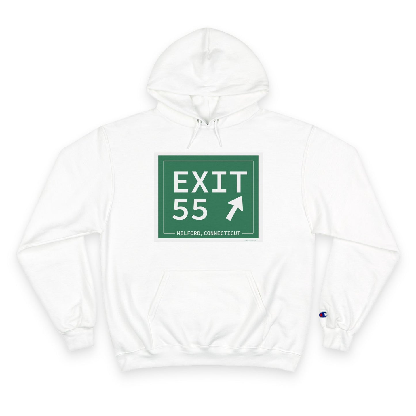 Vintage Exit 55 WCP Sign Champion Hoodie