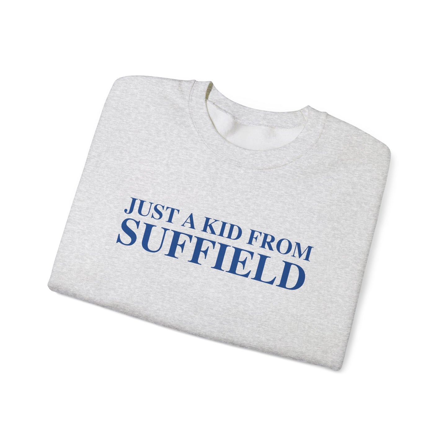 Just a kid from Suffield Unisex Heavy Blend™ Crewneck Sweatshirt