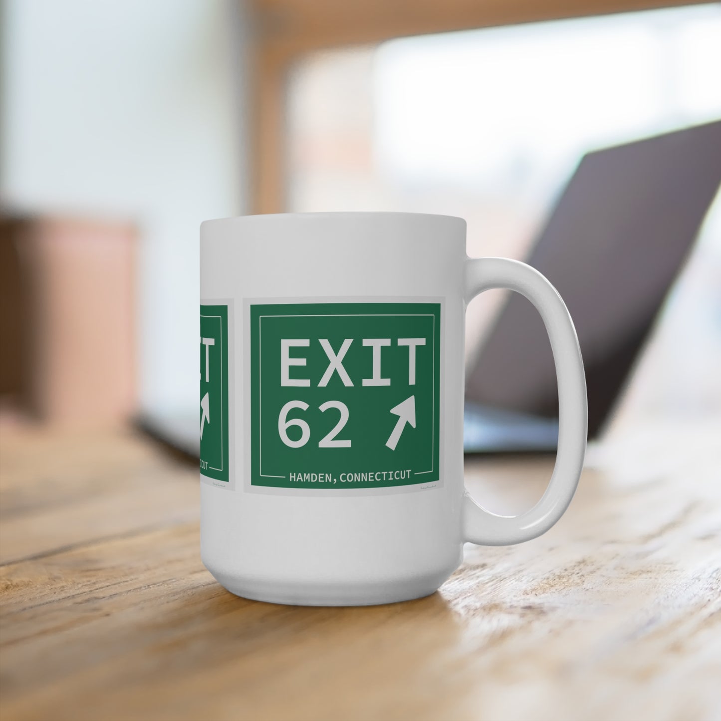 Vintage Exit 62 WCP Sign Mug 15oz