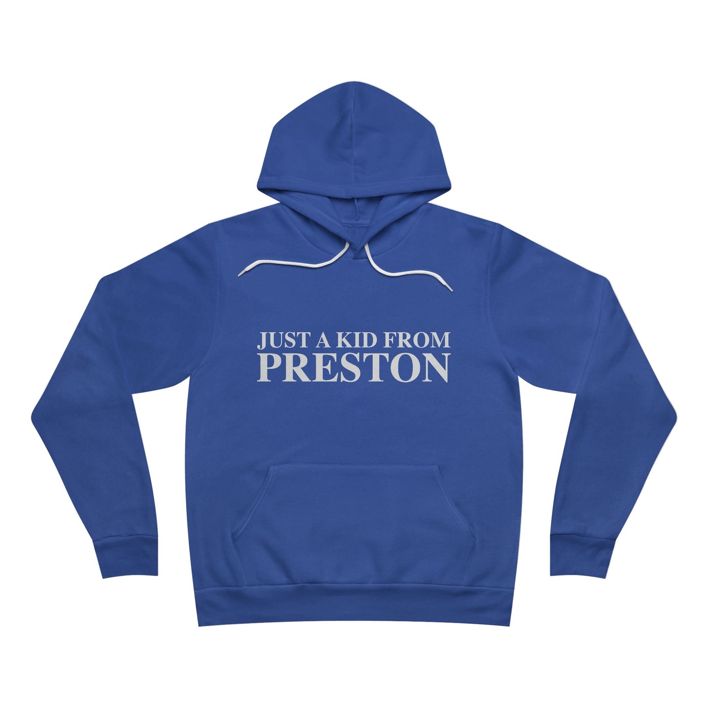 Just a kid from Preston Unisex Sponge Fleece Pullover Hoodie