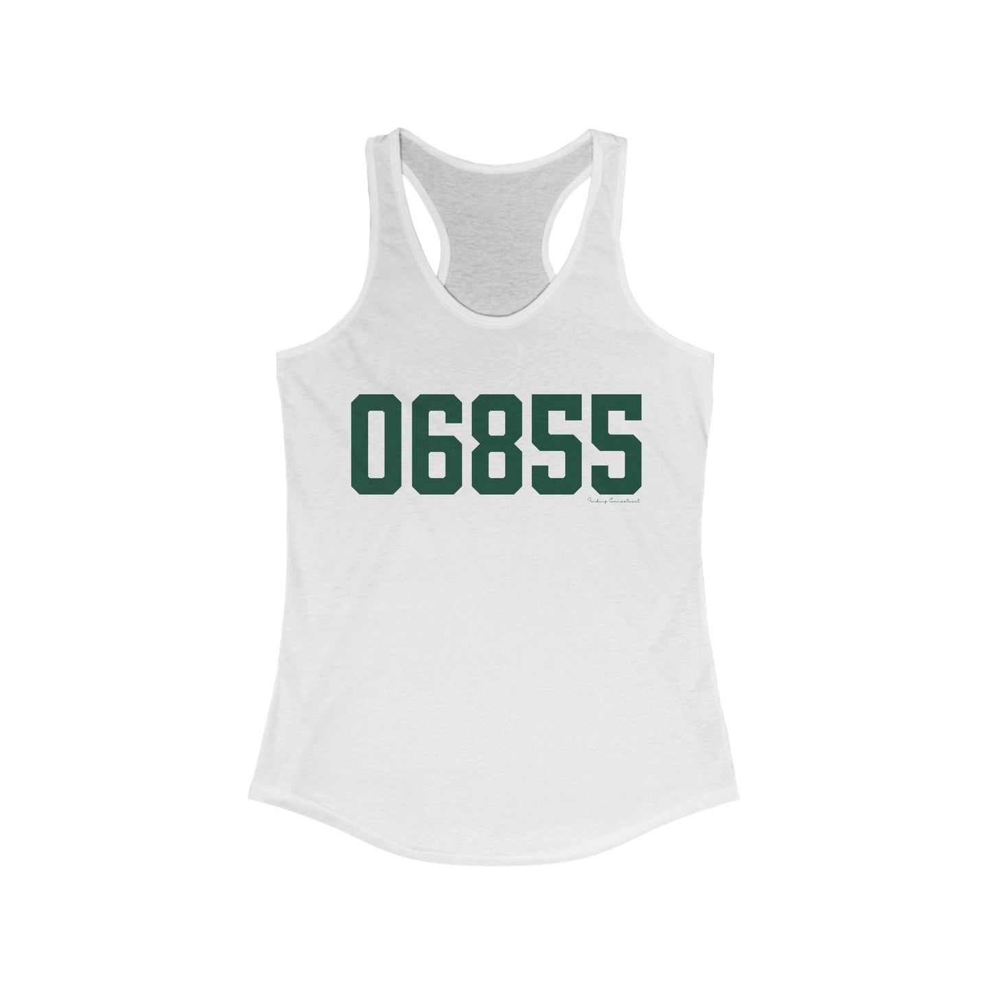 06855 Norwalk Connecticut Zip Code Women's Ideal Racerback Tank Top