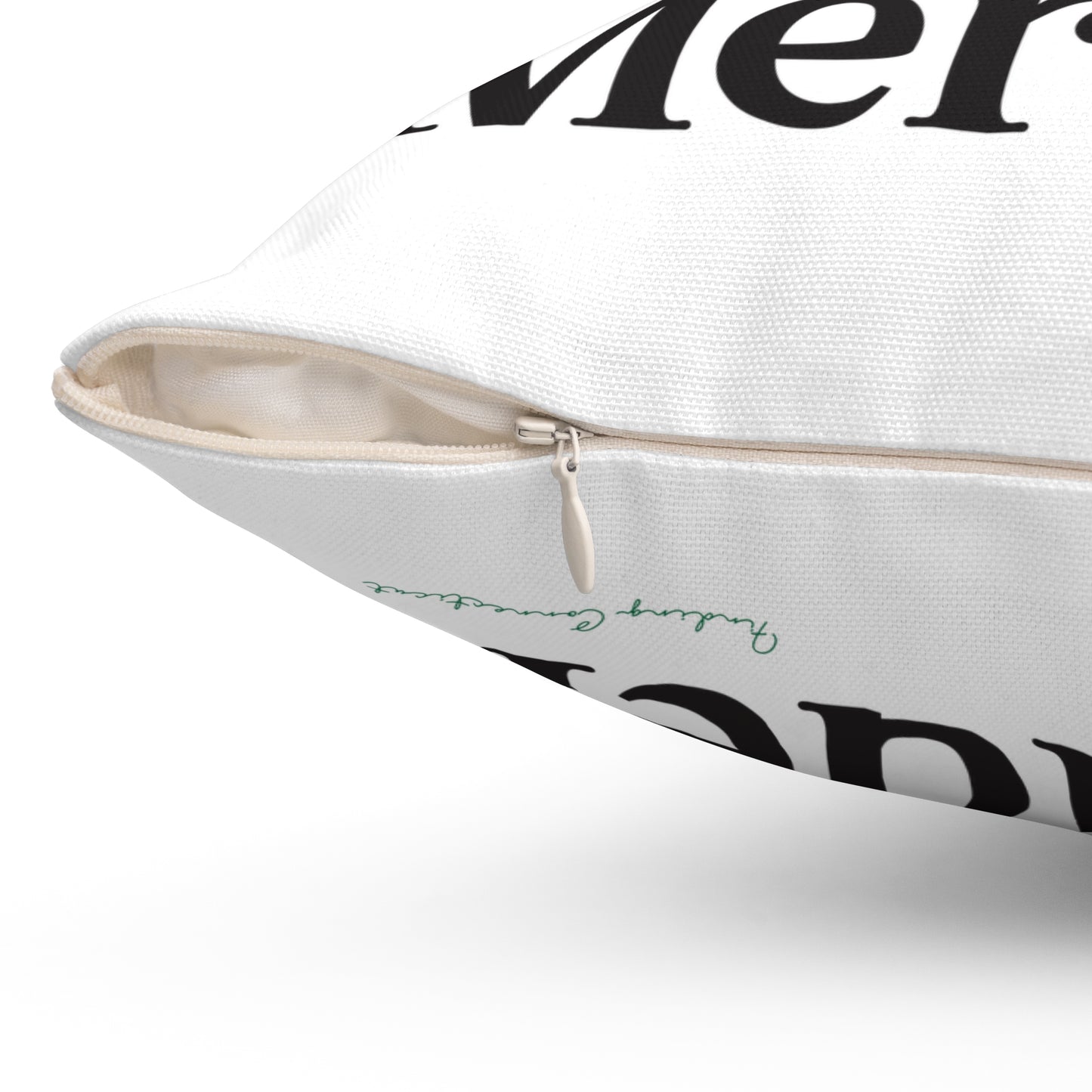 I Clover Meriden Spun Polyester Square Pillow