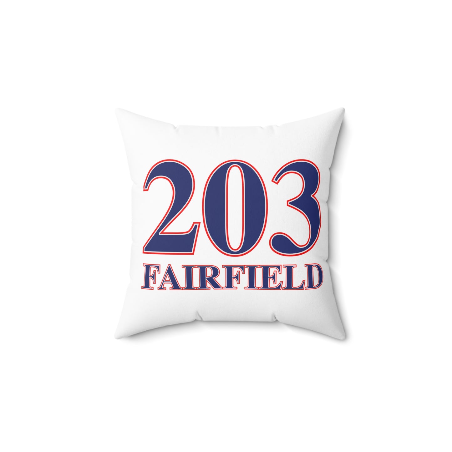 203 Fairfield Red White & Blue Spun Polyester Square Pillow