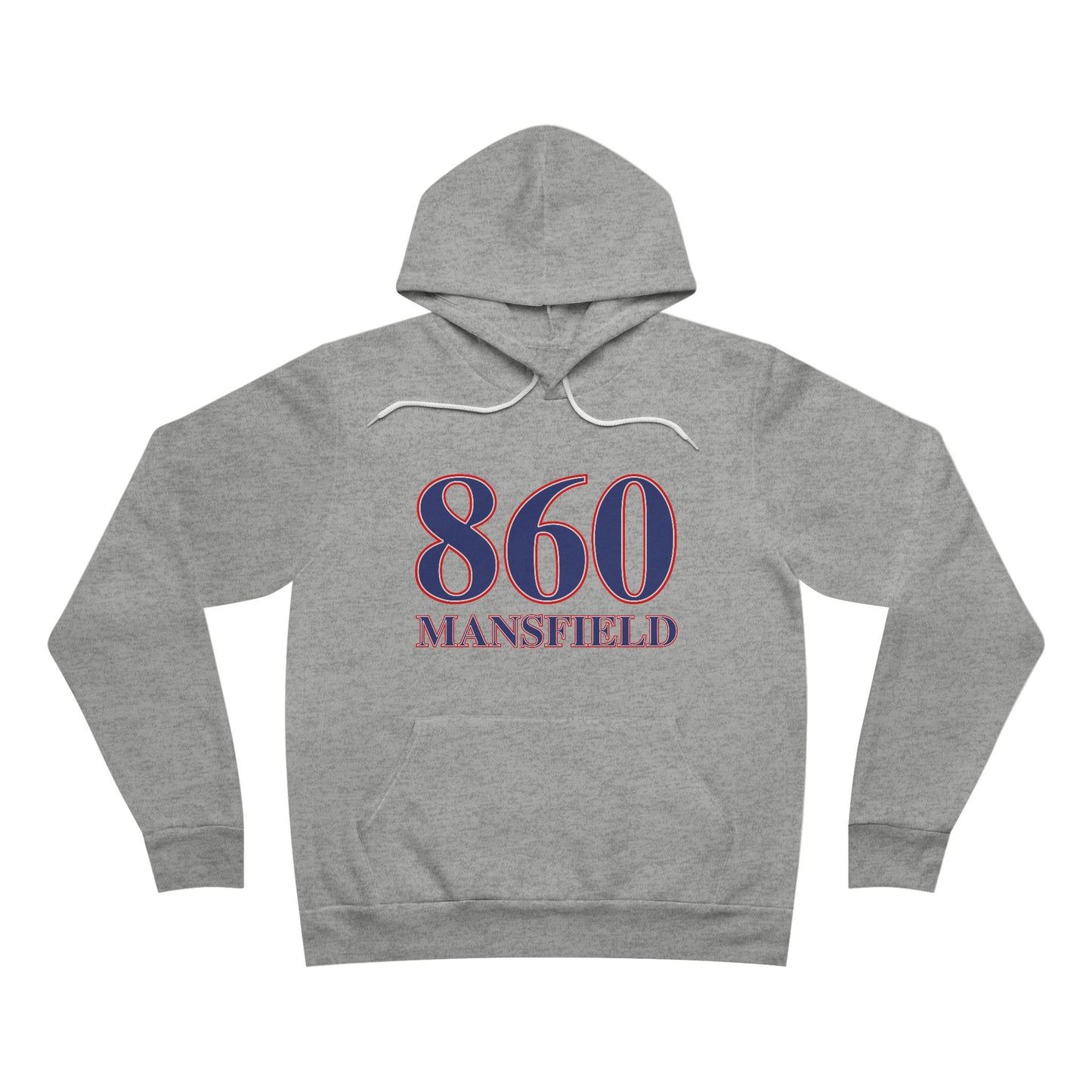 860 Mansfield Red White & Blue Unisex Sponge Fleece Pullover Hoodie
