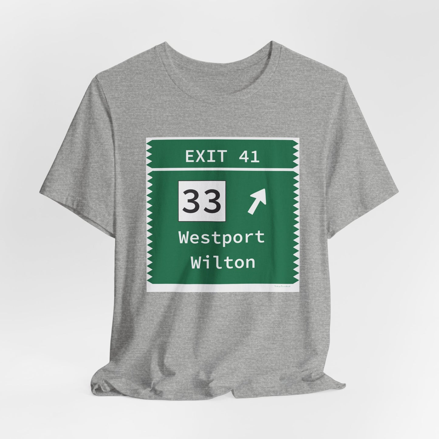 Vintage Merritt Parkway Exit 41 Sign Unisex Jersey Short Sleeve T-Shirt